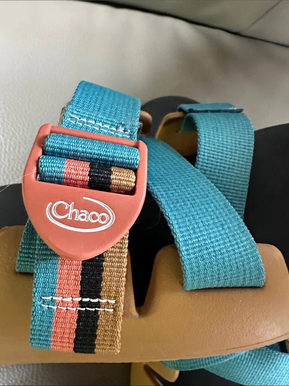 Chaco Chillos Slide Sandals Women’s Size 9 Blue Adjustable Comfort